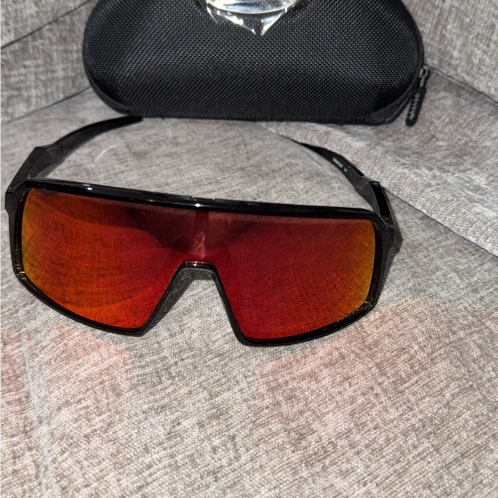 Oakley Sunglasses with Red and Black Frame
